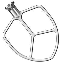 Batedor Plano de Aço Inoxidável LETOMS para Batedeiras KitchenAid de 5 e 6 Quartos, Acessório Paddle Compatível, Seguro para Lava-louças