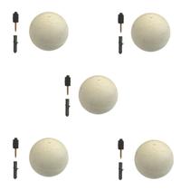 Batedor Porta Bola Borracha Batente Amortecedor Branco com 5