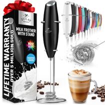 Batedor portátil Milk Frother Zulay Kitchen Tornado Whisk - Preto