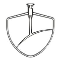 Batedor Reto em Aço Inoxidável para Mixer KitchenAid 5Plus-6Qt