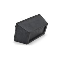 Batente Borracha Para-Choque Traseiro Carreta Baú Sider com Porcas (65 x 80 x 148 mm)