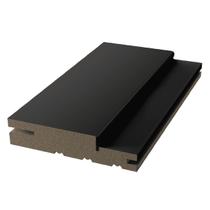 Batente de Pinus 30x120mm Regulagem Pintura Preto e Borracha