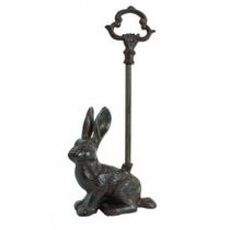 Batente de Porta Coelho Upper Deck em Ferro Fundido Rústico 41 cm Batente de Porta Coelho Upper Deck em Ferro Fundido Rústico 41 cm