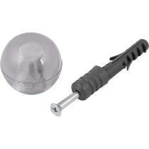 Batente de Porta, Cristal, 8,0 mm, com Bucha e Parafuso, Vonder