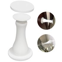 Batente de porta magnético ZC GEL autoadesivo de silicone branco