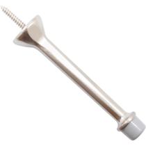 Batente de porta Stone Harbor Harbor Hardware de 10 cm de níquel acetinado