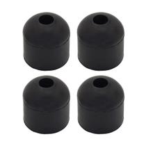 Batentes de Borracha A.A 2,5 x 2,5 cm Pretos de Rosca - Kit com 4 Batentes de Borracha A.A 2,5 x 2,5 cm Pretos de Rosca - Kit com 4