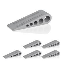 Batentes de porta de borracha HOMOTEK Wedge, pacote com 6, com protetor de parede