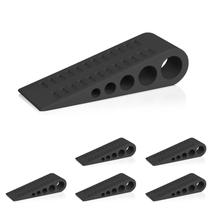 Batentes de porta de borracha HOMOTEK Wedge, pacote com 6, com protetor de parede