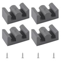 Batentes de Porta INCREWAY, 4 Peças, para Porta de Correr de Chuveiro, Cinza, Plástico