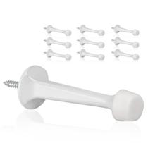 Batentes de porta KOVOSCH Solid Rigid Heavy Duty, pacote com 10 unidades, brancos