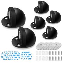 Batentes de porta magnéticos HUTLON Black Dome Dome Dome, pacote com 6