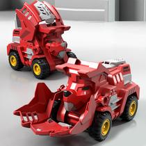 Bater inercial dinossauro carro dinossauro brinquedos para crianças, vermelho