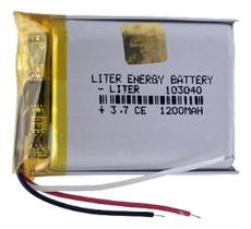 Bateria 103040 Com 3 Fios 10mm X 30mm X 40mm 3 ,7v Nv