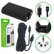 Bateria 1200mAh + Cabo Carregador USB Tipo C Compatível com Controle Joystick Manete Xbox Series X/S