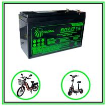 Bateria 12v 10ah Ciclo Profundo Bicicleta Elétrica - Ev12-10 - Global