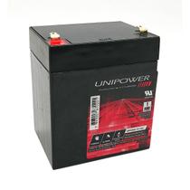 Bateria 12V 5Ah Selada para Nobreaks Balanças Iluminação de Emergência VRLA Unipower UP1250 Unicoba