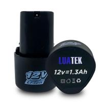 Bateria 12v Recarregável Original Para Parafusadeira Furadeira Potência 1.3Ah - Luatek