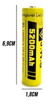 Bateria 18650 e 26650 para Lanterna Tática