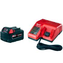 Bateria 18v 5ah ions de litio xc + carregador multi bivolt 48-5950 milwaukee