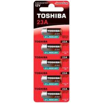 Bateria 23A 12V Alcalina Toshiba MN21 C/5 Un Portão Alarme