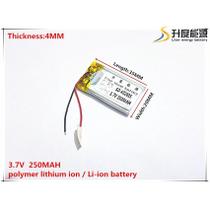 Bateria 250 Mah 3,7v Caneta Mp3 Mp4 Mini Camera Nova Bateria 250 Mah 3,7v Caneta Mp3 Mp4 Mini Camera Nova