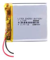 Bateria(25pcs) 904040 3,7v 1500mah 9mmx40mmx40mm Com 2 Fios