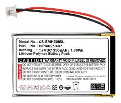 Bateria 2pcs Intercomunicador Sena Smh5 Smh5-fm Cs-smh500sl