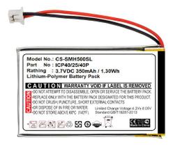 Bateria 2pcs Intercomunicador Sena Smh5 Smh5-fm Cs-smh500sl