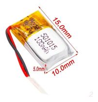 Bateria 3.7v 100 Mah 5mm X10mm X15mm 2 Fios 501015