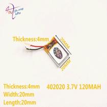 Bateria 3.7v 120 Mah 4mm X20mm X20mm 2 Fios 402020