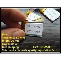 Bateria 3.7v 135 Mah 30mm X 20mm X 3mm 302030 Com 2 Fios