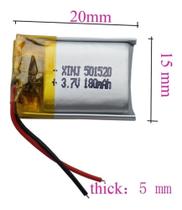 Bateria 3.7v 180 Mah 5mm X15mm X20mm 2 Fios 501520