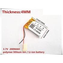 Bateria 3.7v 200mah 402030 4mm X 20mm X 30mm
