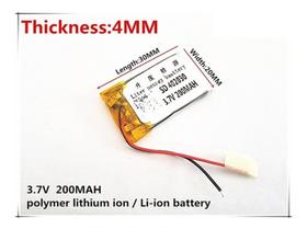 Bateria 3.7v 200mah Mp3 Mp4 Alto Falantes Bluetooth Fones Cr