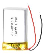 Bateria 3.7v 230 Mah 4mm X20mm X30mm 2 Fios 402030 Bateria 3.7v 230 Mah 4mm X20mm X30mm 2 Fios 402030