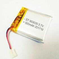 Bateria 3.7v 500 Mah 6mm X30mm X30mm 2 Fios 603030