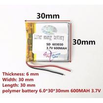 Bateria 3.7v 600 Mah Fone Tune 600bt 603030 2fios Bateria 3.7v 600 Mah Fone Tune 600bt 603030 2fios