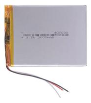 Bateria 3 Fios 3.7v 3000 Mah 4mm X 70mm X 90mm 407090 Bateria 3 Fios 3.7v 3000 Mah 4mm X 70mm X 90mm 407090