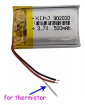 Bateria 3 Fios 3.7v 500 Mah 9mm X20mm X30mm 902030