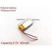 Bateria 301020 Fone Bluetooth Headphone Fone Sem Fio 60MAH 2 FIOS