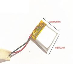 Bateria 302020 com 110mah 3mmx20mmx20mm 2 fios 3,7v