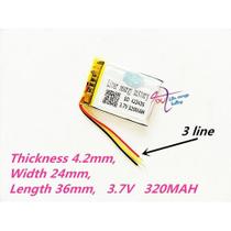 Bateria 320 Mah 3,7v Com 3 Fios Bateria 320 Mah 3,7v Com 3 Fios