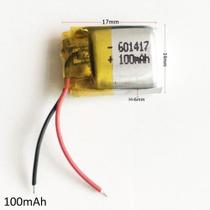 Bateria 3,7v 100 Mah Mini Camera Fone Headset Nova Bateria 3,7v 100 Mah Mini Camera Fone Headset Nova