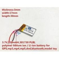 Bateria 3,7v 150mah Caneta Gravador Mp3 Mp4 Pendrive
