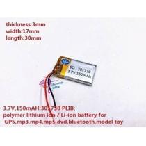 Bateria 3,7v 150mah Caneta Gravador Mp3 Mp4 Pendrive Etc