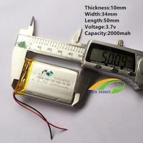 Bateria 3,7v 2000 Mah 10mm Espessura(grossa) -
