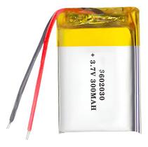Bateria 3,7v 300mah 6mm X 20mm X 30mm 602030 2 Fios