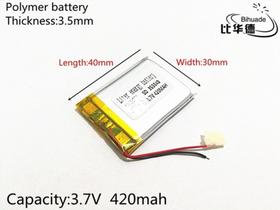 Bateria 3,7v 420mah Mp4 3,5mm X 30mm X 40mm Mp3 Bateria 3,7v 420mah Mp4 3,5mm X 30mm X 40mm Mp3