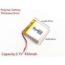 Bateria 3,7v 450mah 5mm X 30mm X 30mm Nova
